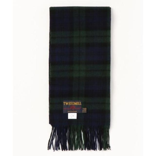 TWEEDMILL(ツイードミル)の新品 TWEEDMILL イギリス製 英国ウール チェック柄 ストール マフラー レディースのファッション小物(マフラー/ショール)の商品写真