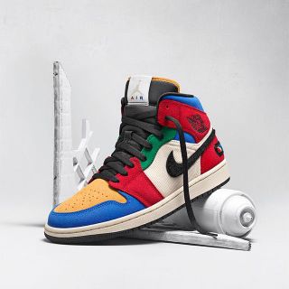 ナイキ(NIKE)の28cm Air jordan1 mid BLUE THE GREAT(スニーカー)