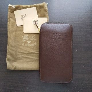 イルビゾンテ(IL BISONTE)の新品 イルビゾンテ 本革 レザー ウォレット ファスナー 財布 モカ ブラウン(長財布)