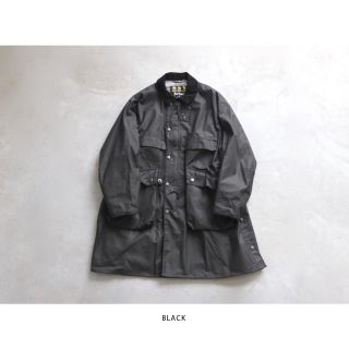 バーブァー(Barbour)のkaptain sunshine barbour 38 black(ステンカラーコート)