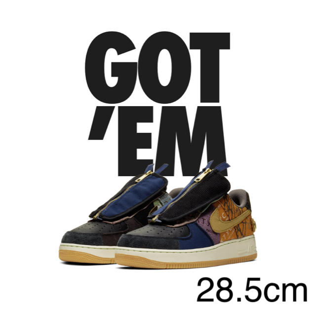 Travis Scott Nike Air Force 1 28.5スニーカー