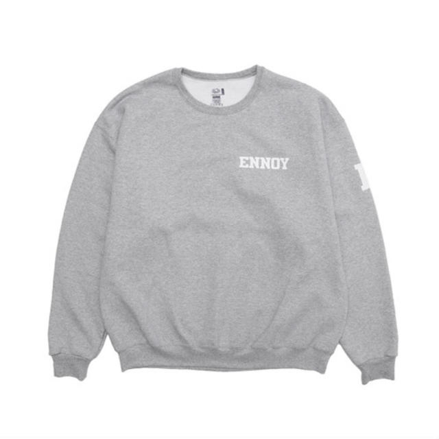 【ブラックXL】ennoy CREW NECK SWEAT スウェット 黒