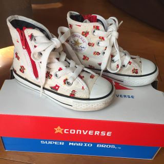 コンバース(CONVERSE)の【値下げ】スーパーマリオコラボ‼️コンバース kids(15センチ)(スニーカー)