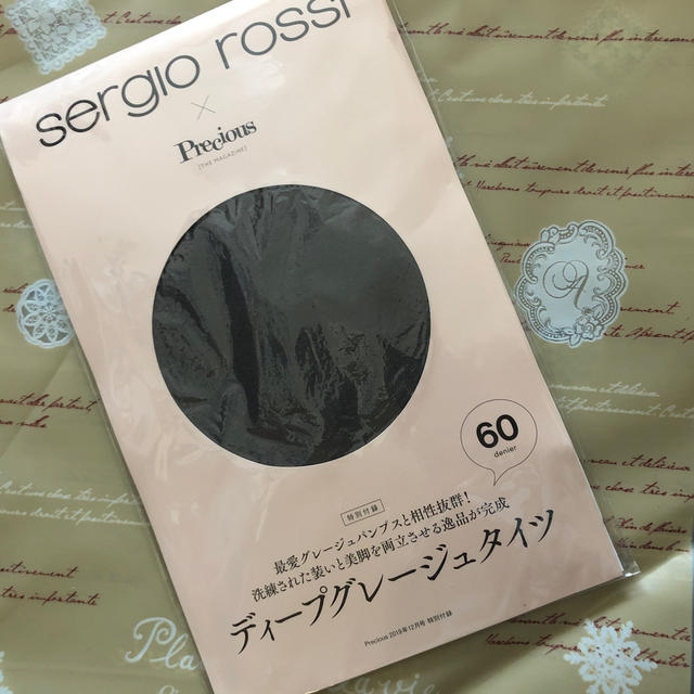 Sergio Rossi(セルジオロッシ)のprecious 12月号　付録 レディースのレッグウェア(タイツ/ストッキング)の商品写真