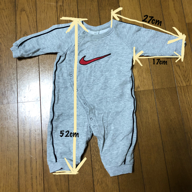 NIKE(ナイキ)のMIM様専用 NIKE ロンパース70 キッズ/ベビー/マタニティのベビー服(~85cm)(ロンパース)の商品写真