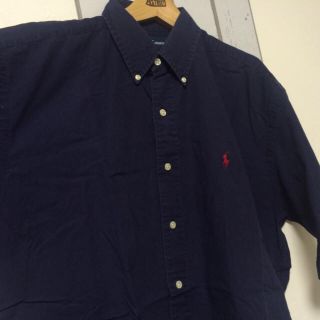 ポロラルフローレン(POLO RALPH LAUREN)のネイビー 半袖ビックシャツ(シャツ/ブラウス(半袖/袖なし))