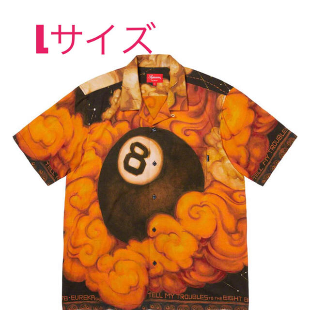 Lサイズ納品書原本 Supreme 8-Ball Rayon S/S Shirt
