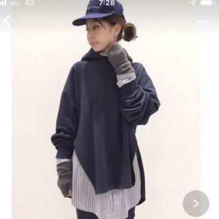 アパルトモンドゥーズィエムクラス(L'Appartement DEUXIEME CLASSE)のL'Appartement AMERICANA サイドジップパーカー 完売品(パーカー)