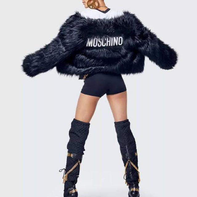 H&M moschino コラボ ファーコートレディース