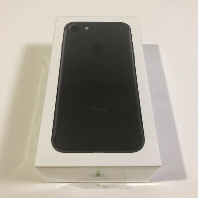 品質は非常に良い SIMフリー ドコモ - Apple iPhone 新品未開封品 Black 32GB 7 スマートフォン本体