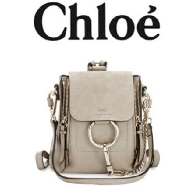 本日限定お値下げ❗️Chloe クロエ 確実本物 スモールレザーバックパック