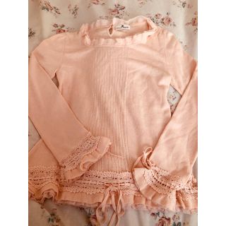 クレージュ(Courreges)のクレージュ  ピンクのトップス(カットソー(長袖/七分))