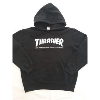 スラッシャー(THRASHER)のTHRASHER　スラッシャー　プルオーバーパーカー ブラック　サイズL(パーカー)