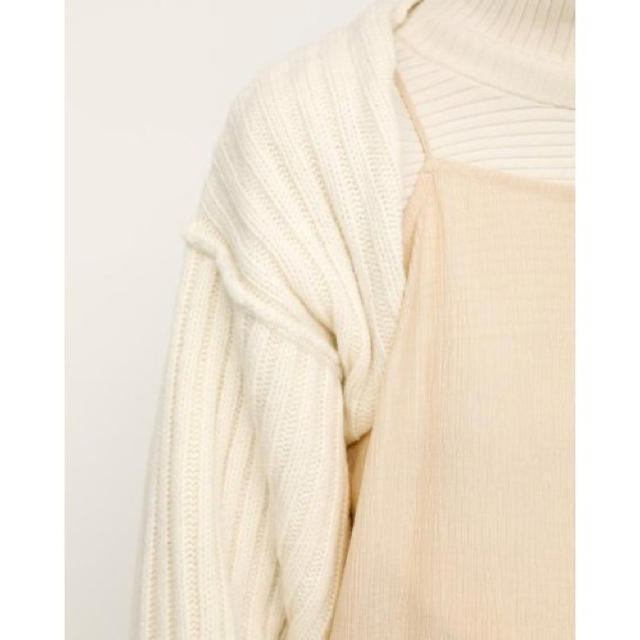 SLY(スライ)のLAMBS WOOL BACKLESS ARM C／D レディースのトップス(カーディガン)の商品写真