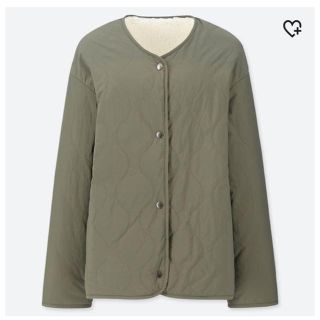 ユニクロ(UNIQLO)の今季★新品★ユニクロ★キルティングボアリバーシブルジャケット(ブルゾン)