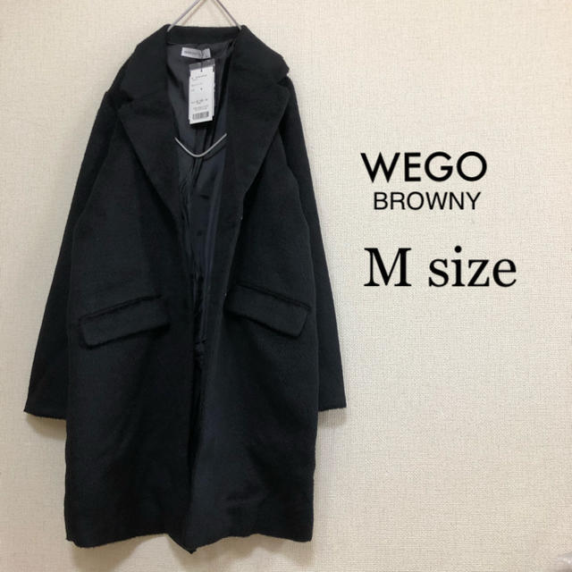 WEGO(ウィゴー)のMサイズ WEGO BROWNY⭐️新品⭐️チェスターコート レディースのジャケット/アウター(チェスターコート)の商品写真