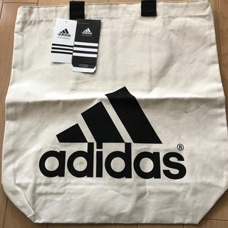 アディダス(adidas)のadidas. トートバック　白/黒　(トートバッグ)