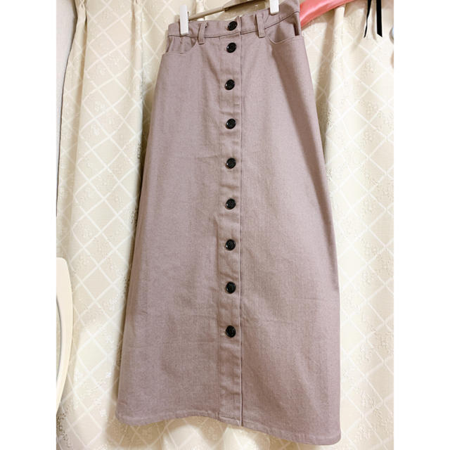 Cherie Mona(シェリーモナ)のcherie mona フロントボタン デニムスカート レディースのスカート(ロングスカート)の商品写真