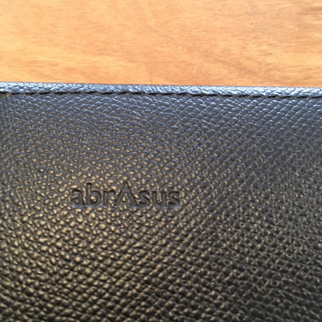 薄い財布 abrasus (アブラサス) ブラック メンズのファッション小物(折り財布)の商品写真