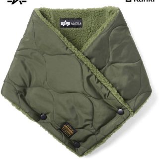 アルファインダストリーズ(ALPHA INDUSTRIES)の【新品】ネックウォーマー(カーキ) ALPHA INDUSTRIES(ネックウォーマー)