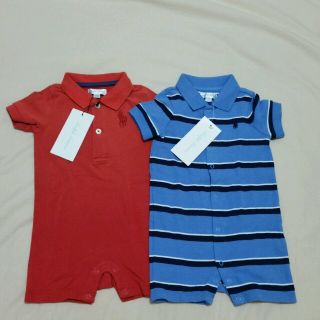 ラルフローレン(Ralph Lauren)のラルフローレンの半袖ロンパース２枚(ロンパース)