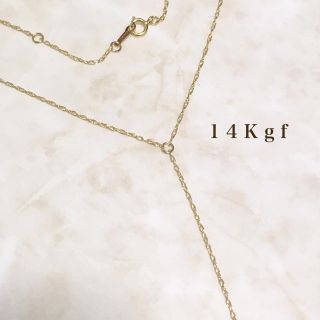 ジャーナルスタンダード(JOURNAL STANDARD)の14Kgf／K14gf Yラインロングネックレス／Y字ネックレス 華奢チェーン(ネックレス)