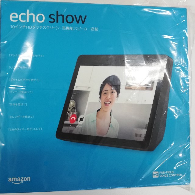 オーディオ機器【新品未開封】echoshow　スマートスピーカーwith alexaチャコール