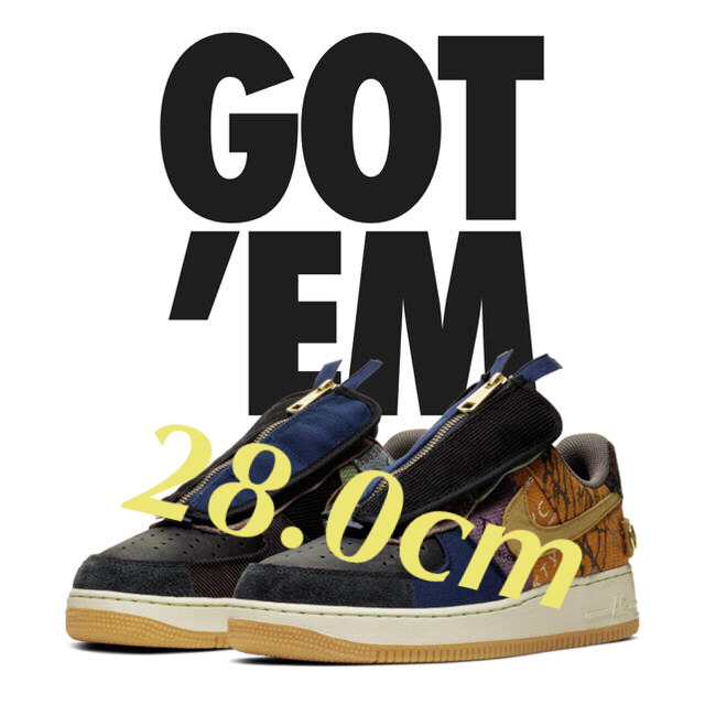 NIKE AIR FORCE1 Travis scott 28.0cmメンズ