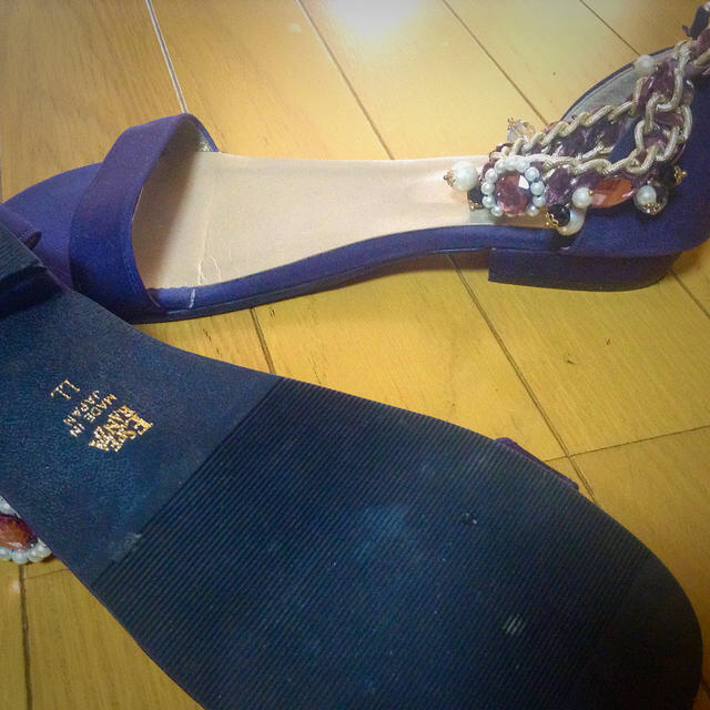 ESPERANZA(エスペランサ)のビシュー付きサンダル レディースの靴/シューズ(サンダル)の商品写真