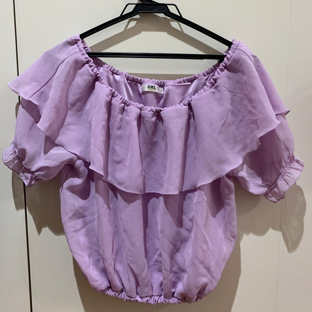 GRL(グレイル)のGRL フリルオフショルブラウス レディースのトップス(シャツ/ブラウス(半袖/袖なし))の商品写真