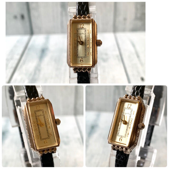 agete(アガット)の【電池交換済み】agete アガット 腕時計 0.014ct ゴールド 腕時計 レディースのファッション小物(腕時計)の商品写真