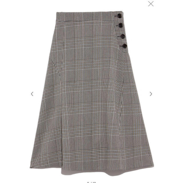 Mila Owen(ミラオーウェン)のミラオーウェン  ボタン付き ボンディングスカート レディースのスカート(ロングスカート)の商品写真