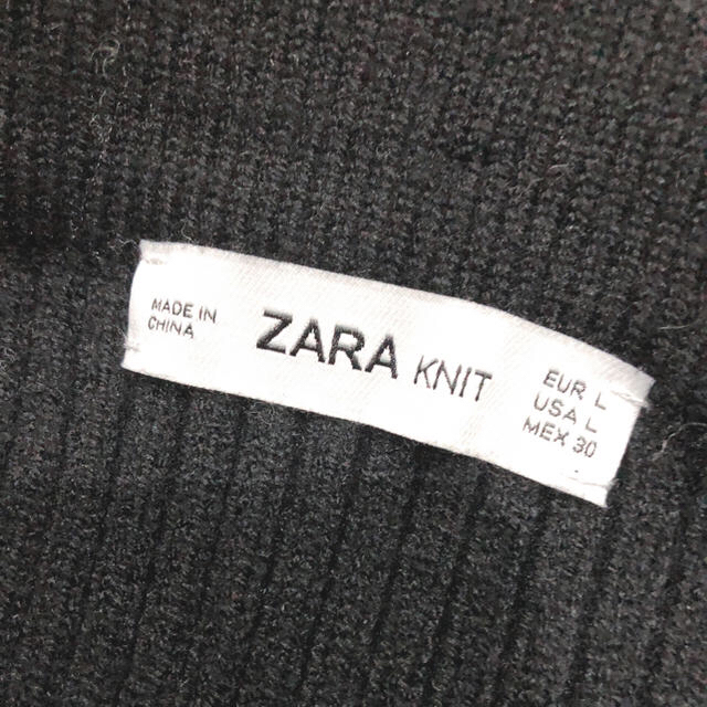 ZARA(ザラ)の未使用⭐︎ZARAリブ編みニットスカート⭐︎ブラックLサイズ レディースのスカート(ロングスカート)の商品写真