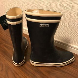 エーグル(AIGLE)の新品未使用　エーグル　レインブーツ　サイズ38(レインブーツ/長靴)