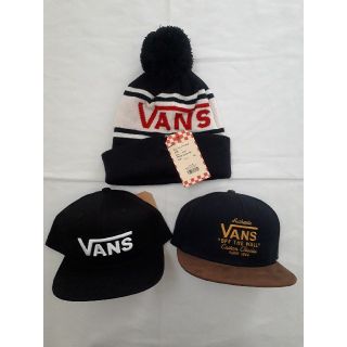 ヴァンズ(VANS)の激安！！　3点セット　vans　キャップ　ニットキャップ　新品　総額11600円(キャップ)