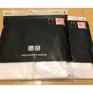 ユニクロ(UNIQLO)のユニクロ　ヒートテック　アレキサンダーワン　メンズ　リブタンクトップ　Lサイズ(Tシャツ/カットソー(半袖/袖なし))