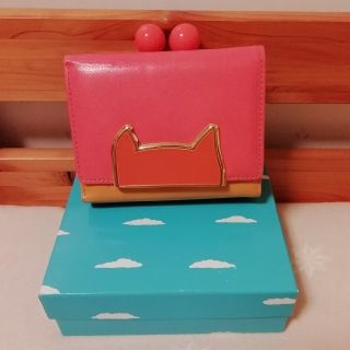 ツモリチサト(TSUMORI CHISATO)のツモリチサト ねこ がま口 折り財布(財布)