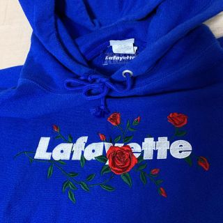 【即完売】lafayette champion Rose logoパーカー XL