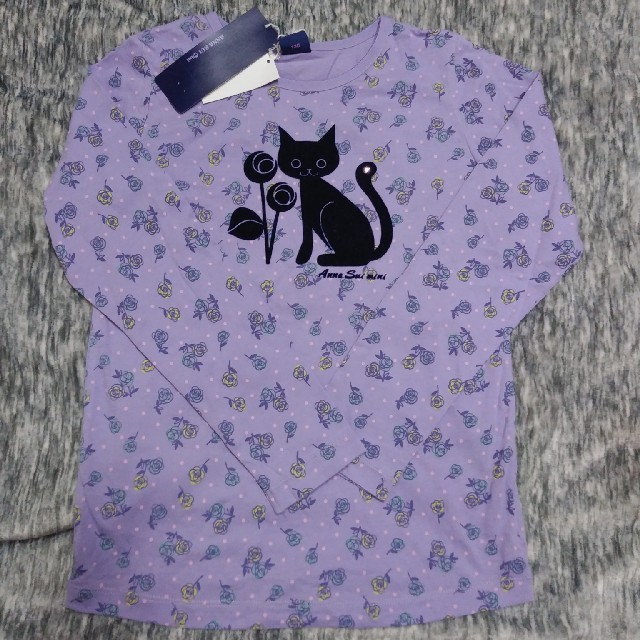 ANNA SUI mini(アナスイミニ)の新品 ANNA SUI mini ネコTシャツ 130 キッズ/ベビー/マタニティのキッズ服女の子用(90cm~)(Tシャツ/カットソー)の商品写真