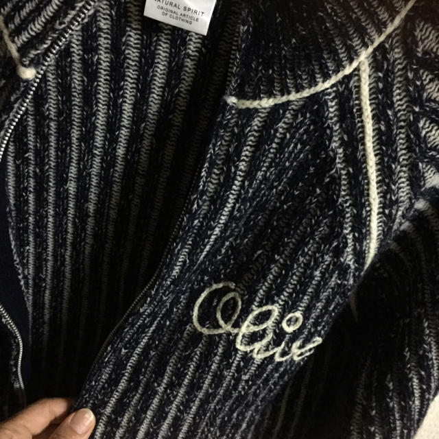 OLIVEdesOLIVE(オリーブデオリーブ)のオリーブ デ オリーブ  ニットブルゾン レディースのジャケット/アウター(ブルゾン)の商品写真