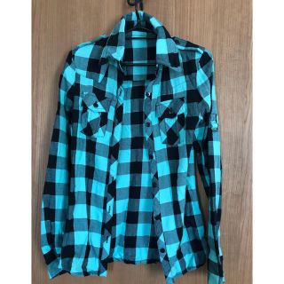 Skinny Lip チェックシャツ 水色 黒 チェック 長袖の通販 By Kuririn Shop スキニーリップならラクマ
