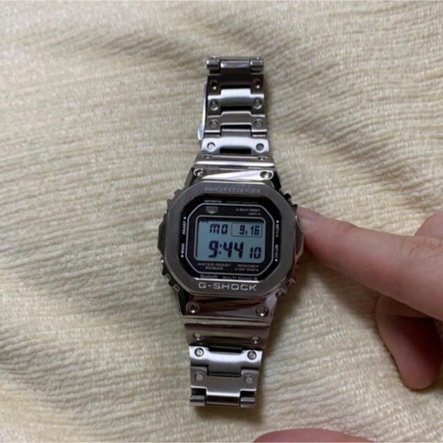 美品 保証付 G-SHOCK GMW-B5000D-1JF フルメタル シルバー