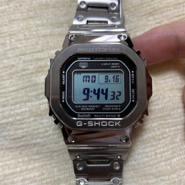 美品 保証付 G-SHOCK GMW-B5000D-1JF フルメタル シルバー