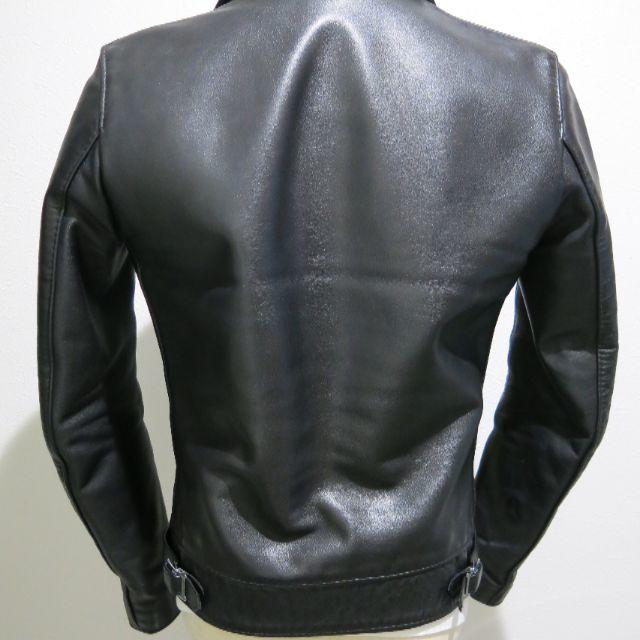 Lewis Leathers(ルイスレザー)のルイスレザー　コルセア　タイトフィット　34　カウハイド　修理済　値引MAX! メンズのジャケット/アウター(ライダースジャケット)の商品写真