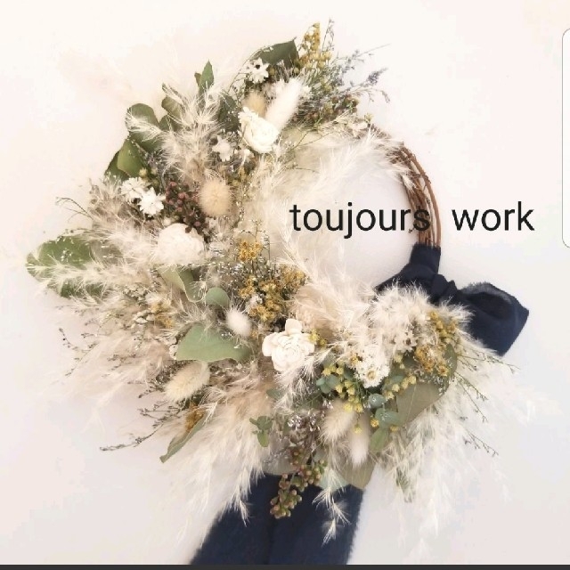 ◆ドライフラワーリース◆ natural  wreath◇◇◇ ハンドメイドのフラワー/ガーデン(ドライフラワー)の商品写真