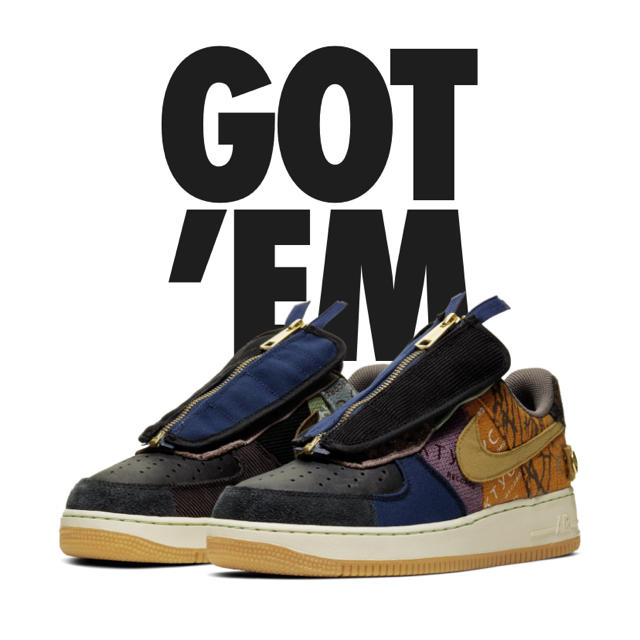 女の子向けプレゼント集結 NIKE - トラヴィス スコット air force 1