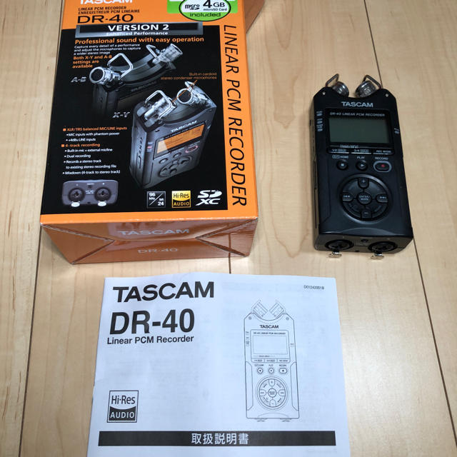 TASCAM DR-40VERSION2 ＋アクセサリーパック 楽器のレコーディング/PA機器(その他)の商品写真