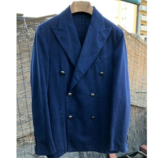 BOGLIOLI - 【BOGLIOLI】ボリオリ COAT ネイビー 44 ダブルブレストの+