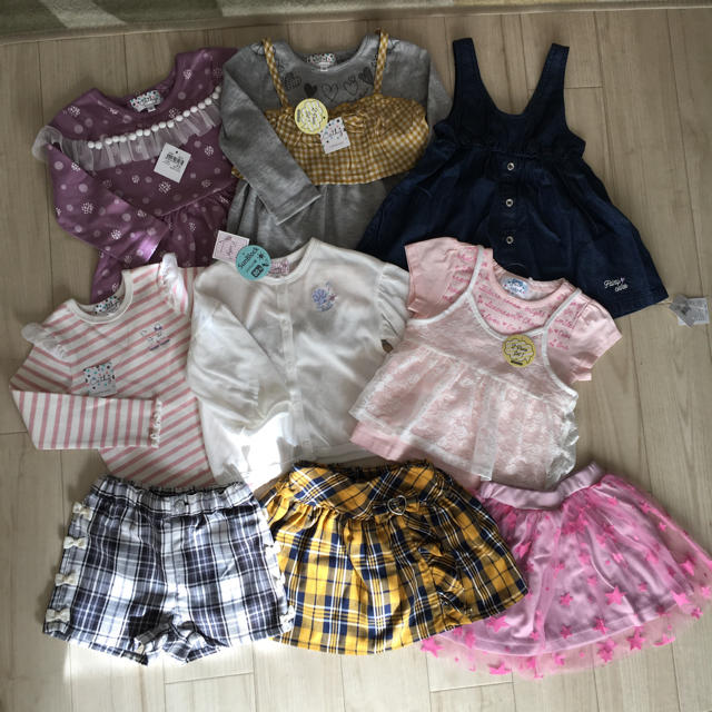 motherways(マザウェイズ)のマザウェイズ  90 女の子 9点セット キッズ/ベビー/マタニティのキッズ服女の子用(90cm~)(ワンピース)の商品写真