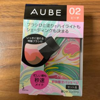 オーブクチュール(AUBE couture)のオーブ ひと塗りチーク♡ピーチ(チーク)